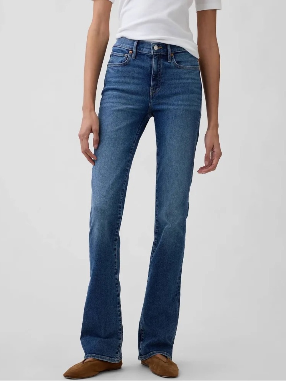 GAP Baby Boot Mid Rise Dark Blue Jeans Women’s 6, 31”inseam